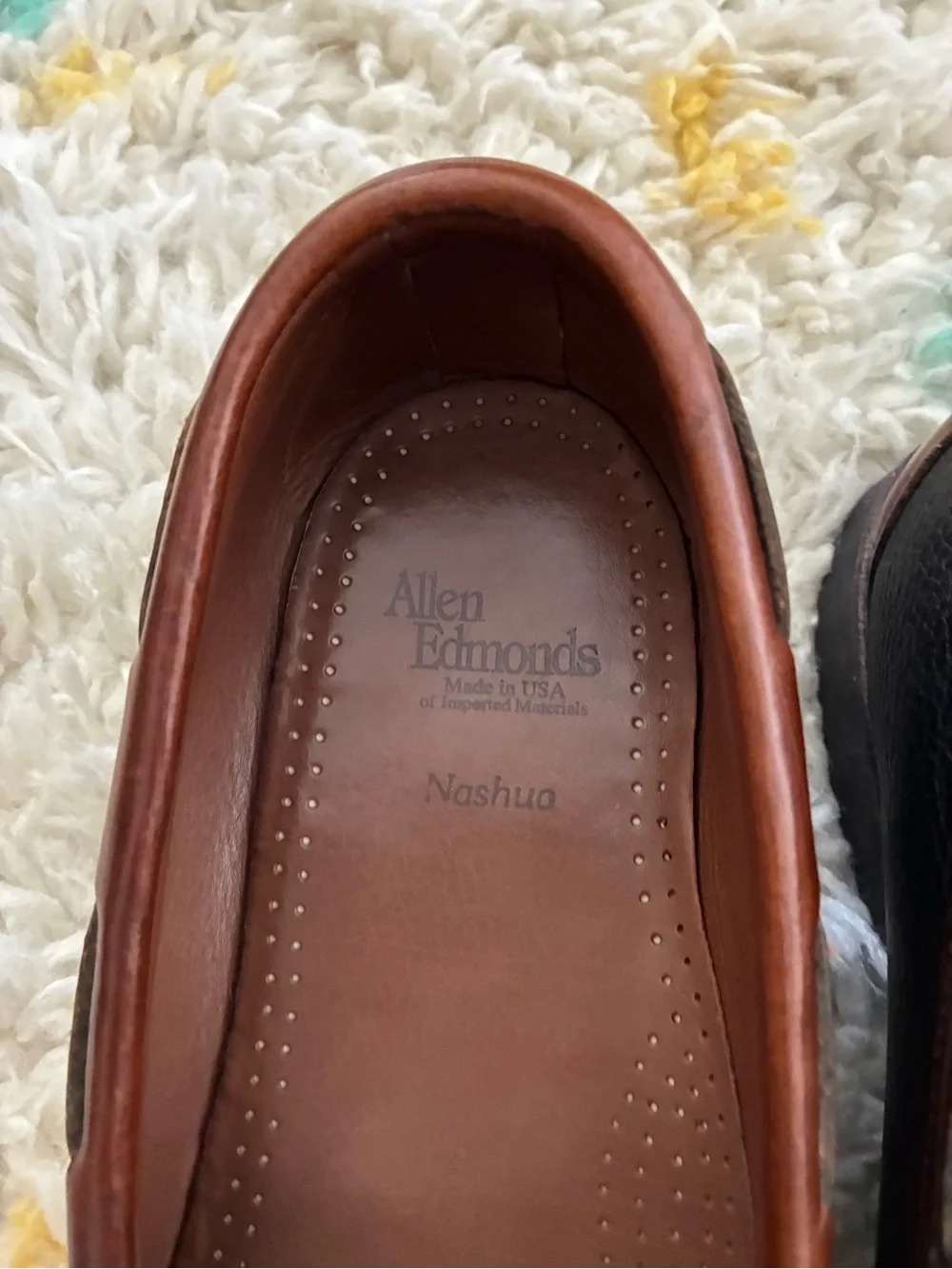 Allen Edmonds Two-Tone Brown & Dark Brown Tassel Kiltie Loafers